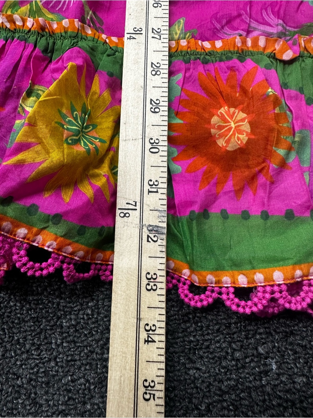 Farm Rio Women's Pink Delicate Fruit Garden Mini Shirt Dress Size M No Belt- NWT - Picture 6 of 8